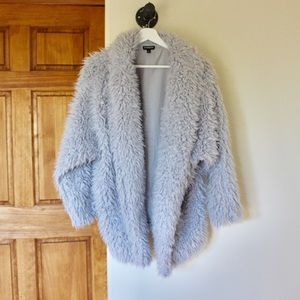 Express Women’s Sherpa Jacket - Ice Blue - XS